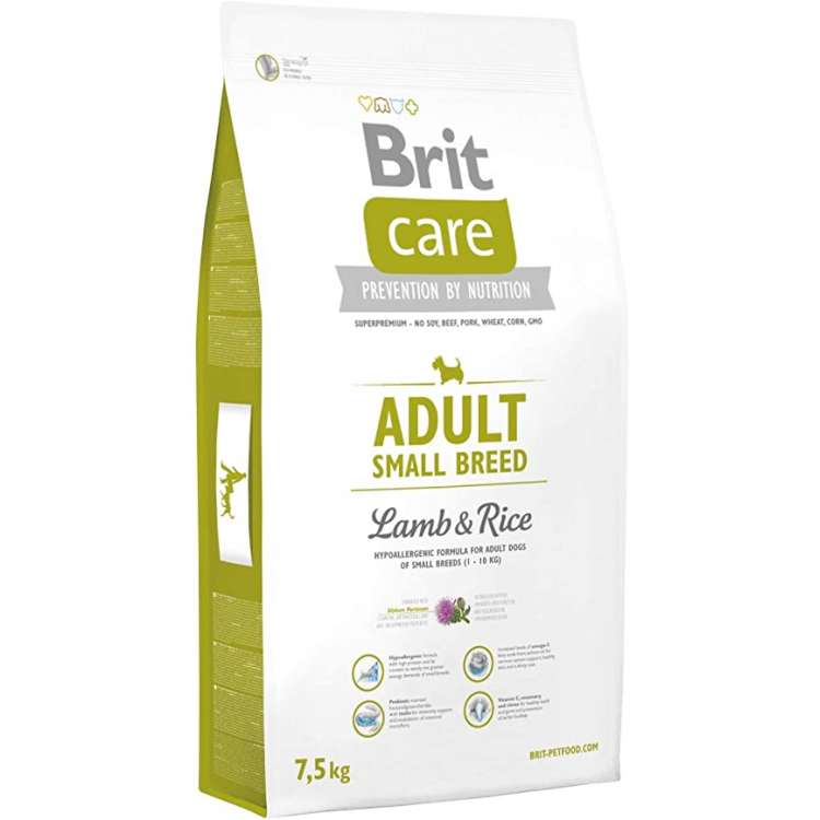 BRIT CARE DOG ADULT SMALL BREED LAMB &amp RICE 7,5 KG