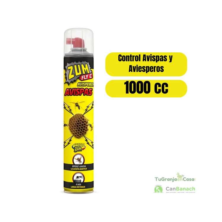 Spray Insecticida Eficaz Zum Fly C para Avispas y Avisperos - 1.000 cc