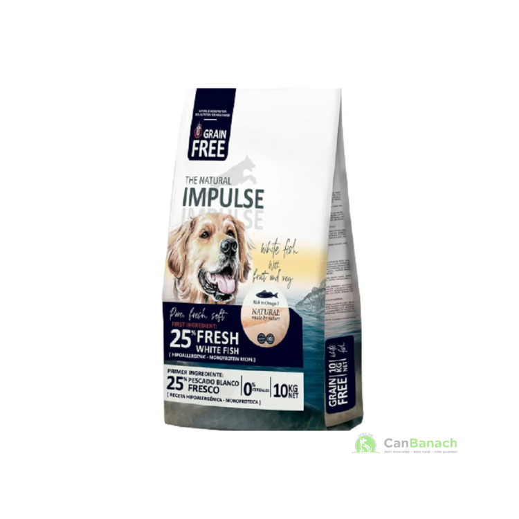 The Natural Impulse Adult White Fish Grain Free 2.5 kilos