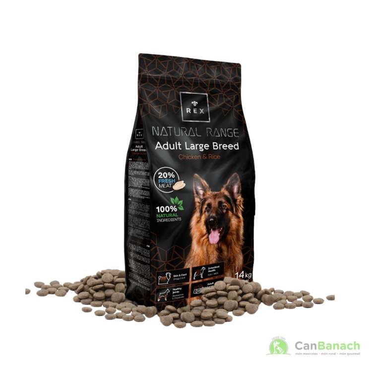 REX DOG NATURAL RANGE ADULT LARGE BREEDS 14 KG