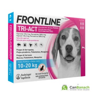 FRONTLINE TRI-ACT DOG 10-20 KG CAJA 3 PIPETAS