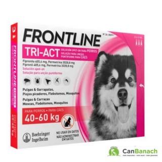 FRONTLINE TRI-ACT DOG 40-60 KILOS CAJA 3 PIPETAS