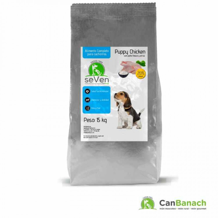 SeVeN Fresh Chicken (Pollo Fresco) Puppy saco 15 kilos SeVeN Fresh Chicken (Pollo Fresco) Puppy saco 15 kilos