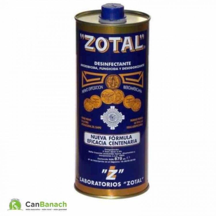 ZOTAL Desinfectante microbicida, fungicida y desodorizante en botella de  205 ml