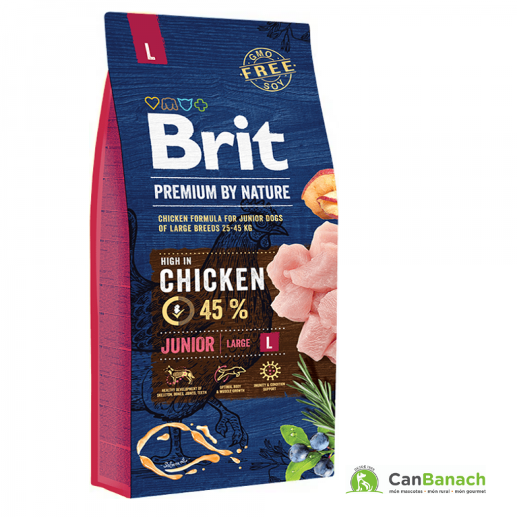Brit Premium Junior L (Large) saco de 15 Kilos Brit Premium Junior L (Large) saco de 15 Kilos