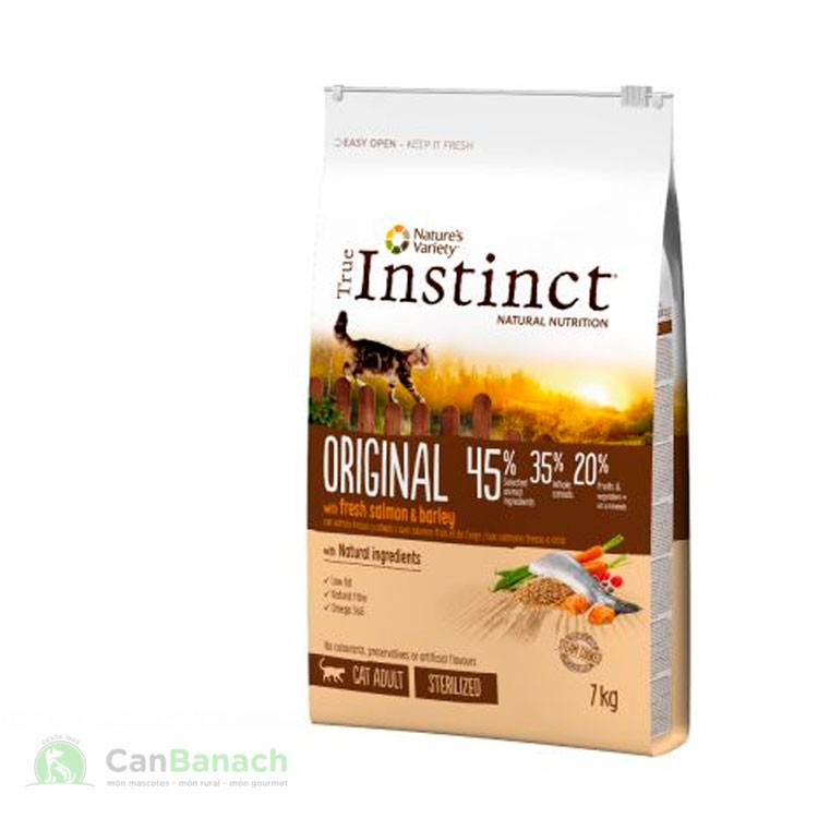True Instinct cat original salmon esterilizados 7 kg True Instinct cat original salmon esterilizados 7 kg