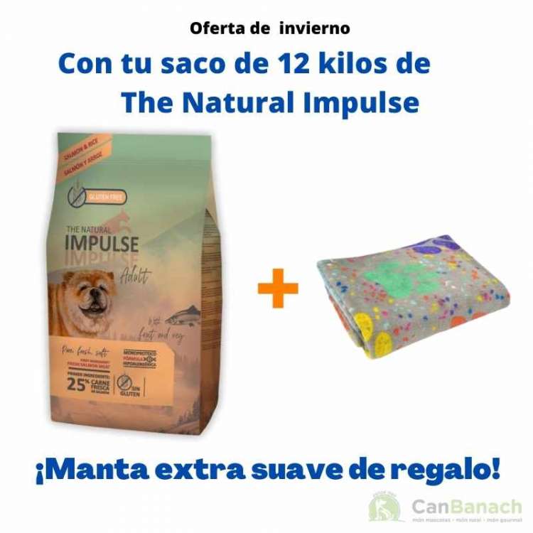 The Natural Impulse Dog Salmón 12 kilos + Manta de Regalo The Natural Impulse Dog Salmón 12 kilos + Manta de Regalo