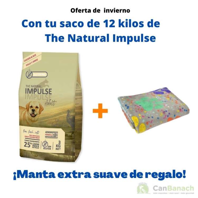 The Natural Impulse Adult Chicken 12 Kilos + Manta de Regalo The Natural Impulse Adult Chicken 12 Kilos + Manta de Regalo