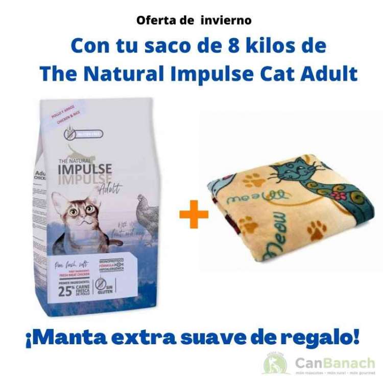 The Natural Impulse Cat Adult Adult 8 kilos + Manta de Regalo The Natural Impulse Cat Adult Adult 8 kilos + Manta de Regalo