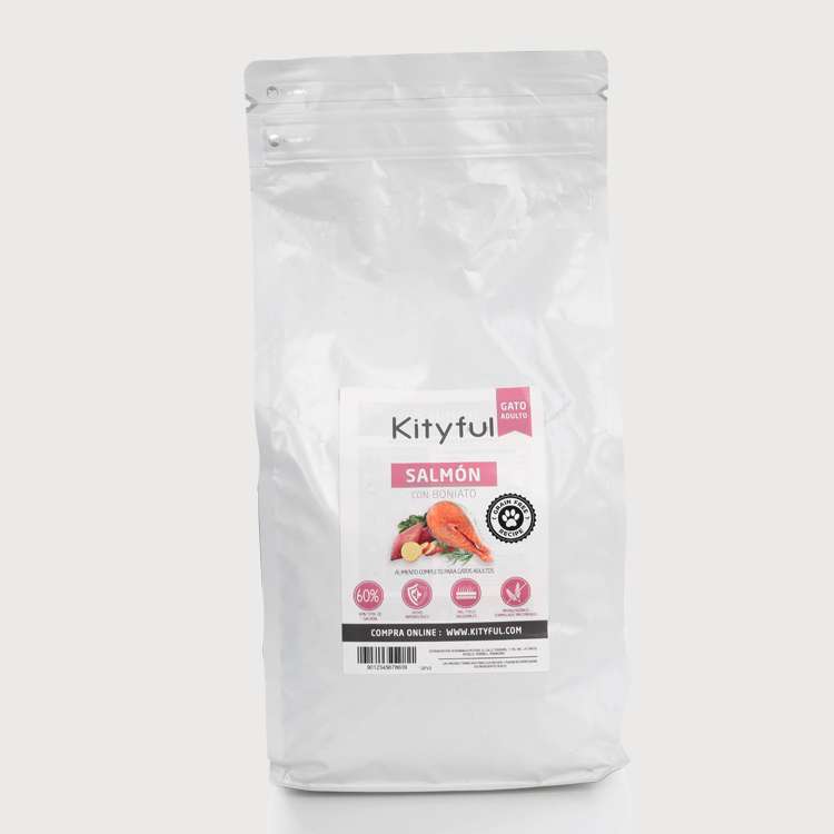Kityful cat grain free salmón con boniato 2 KG Kityful cat grain free salmón con boniato 2 KG