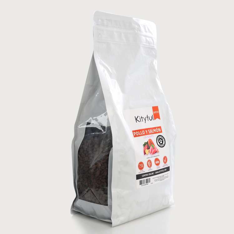 Kityful cat grain free gatito pollo salmón y boniato 400 gr Kityful cat grain free gatito pollo salmón y boniato 400 gr